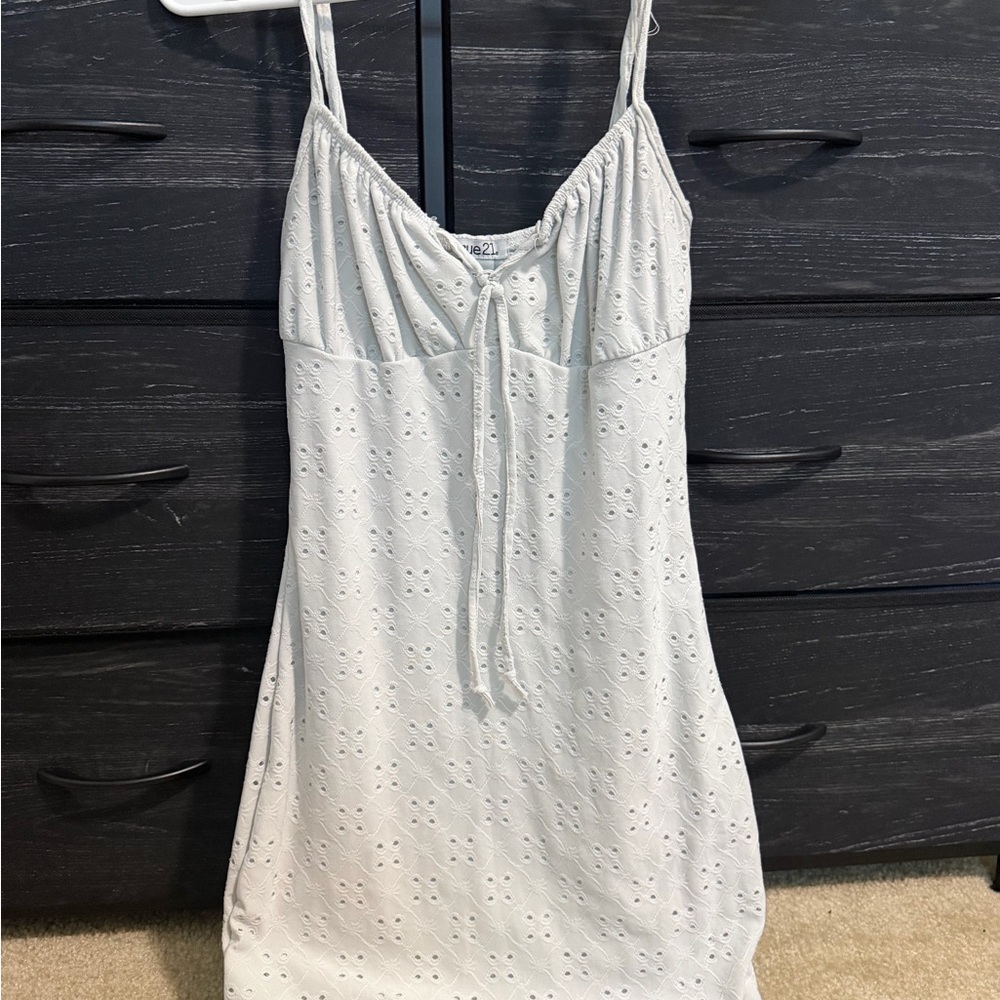 Elegant White Eyelet dress